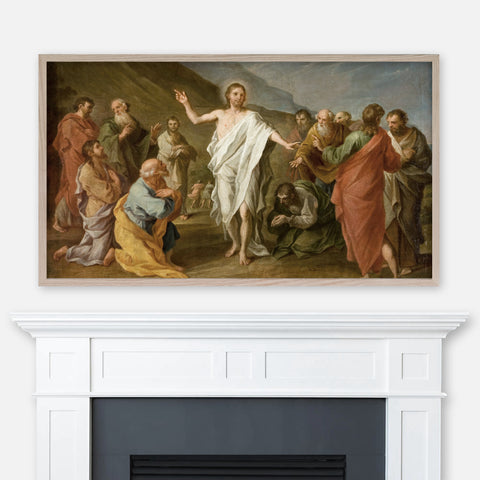 Szymon Czechowicz Painting - Christ Appearing to the Apostles after the Resurrection - Samsung Frame TV Art 4K - Religious Easter - Digital Download