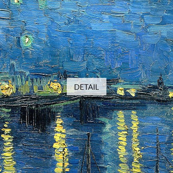 Vincent Van Gogh Landscape Painting - Starry Night Over the Rhone - Samsung Frame TV Art - Digital Download