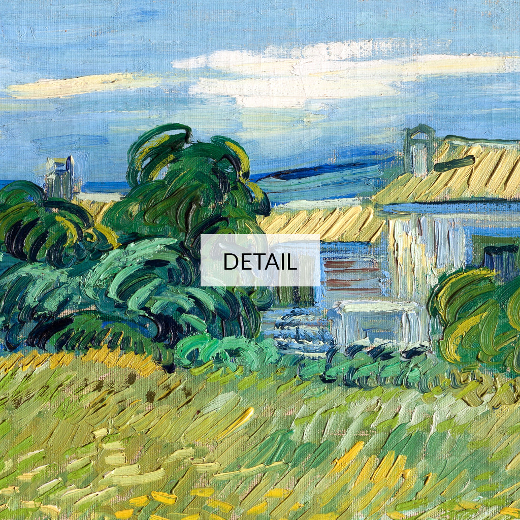 Vincent Van Gogh Landscape Painting Green Wheat Field with