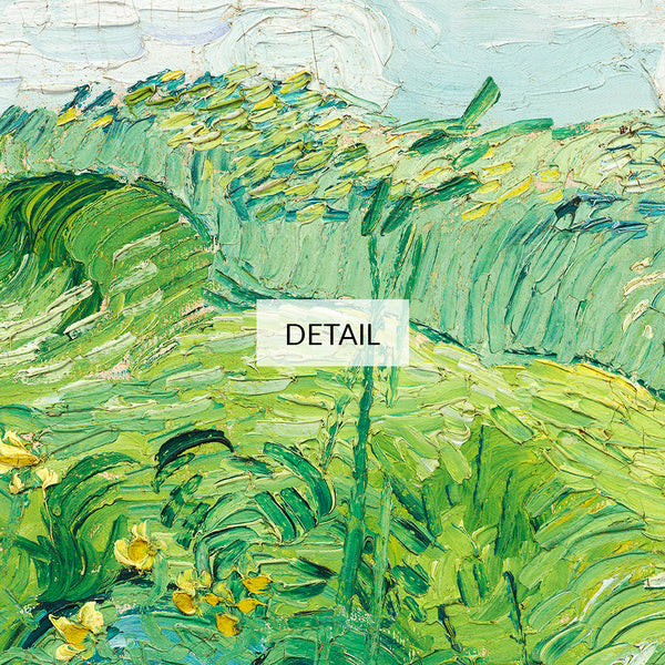 Vincent Van Gogh Painting - Green Wheat Fields - Samsung Frame TV Art - Digital Download - Country Nature Landscape - Summer Cottage Decor
