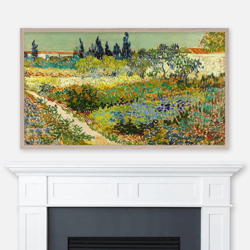 Vincent Van Gogh Landscape Painting - Garden at Arles - Samsung Frame TV Art - Digital Download