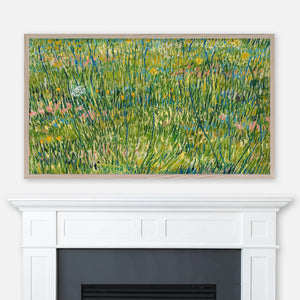 Vincent Van Gogh Landscape Painting - Patch of Grass - Samsung Frame TV Art - Digital Download