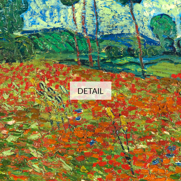 Vincent Van Gogh Landscape Painting - Poppy Field - Samsung Frame TV Art - Digital Download