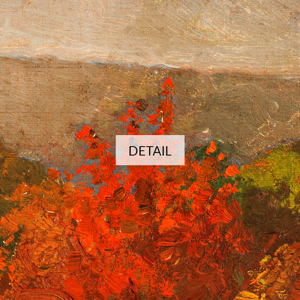 Winslow Homer Painting - Autumn Treetops - Samsung Frame TV Art - Digital Download - Fall Foliage & Mountains Nature Landscape Decor
