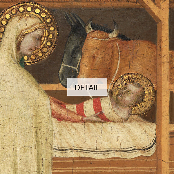 The Nativity - Antique Painting by Puccio di Simone - Christmas Samsung Frame TV Art 4K - Digital Download