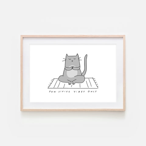 Cat Happy – Wall Art Printable Cats - Prints